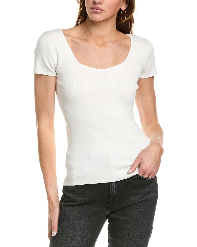 Elie Tahari Sweetheart Rib Sweater Scandinavian