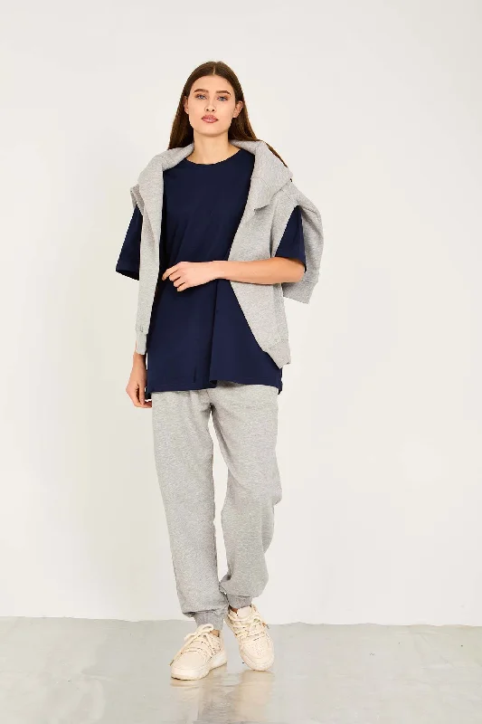Unisex  T-Shirt Relaxed Fit Half Sleeve Cozy Women's Winter
