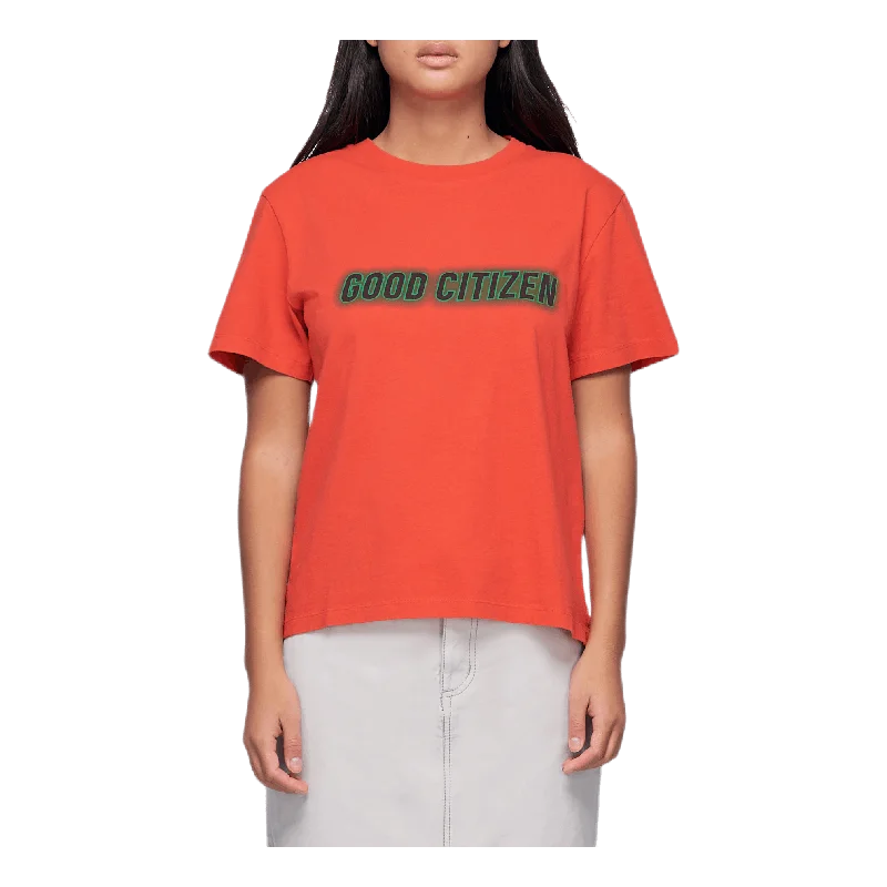 Artwork Tee Red Preppy Women's College