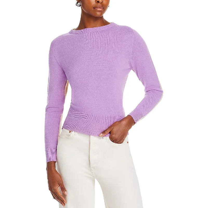 Womens Knit Long Sleeves Crewneck Sweater Street