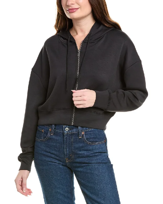 Vintage Havana Cloud Fleece Crop Zip-Up Modern Women's Tech