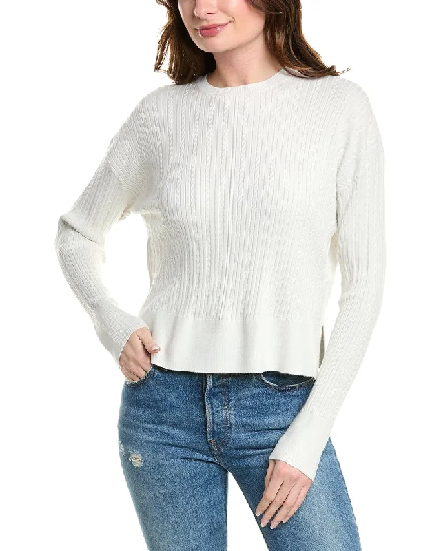 Splendid Veronica Cable Sweater Sporty Women's Tennis