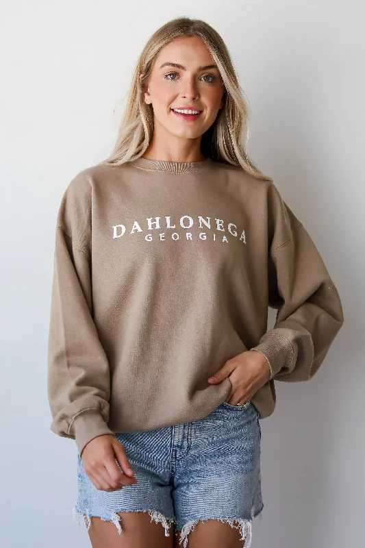 Tan Dahlonega Georgia Sweatshirt Bold Women's Animal Print