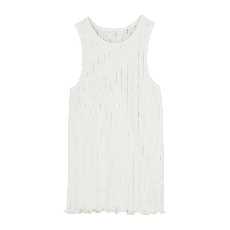 Edie Tank Top, Off White British Gentlewoman Style