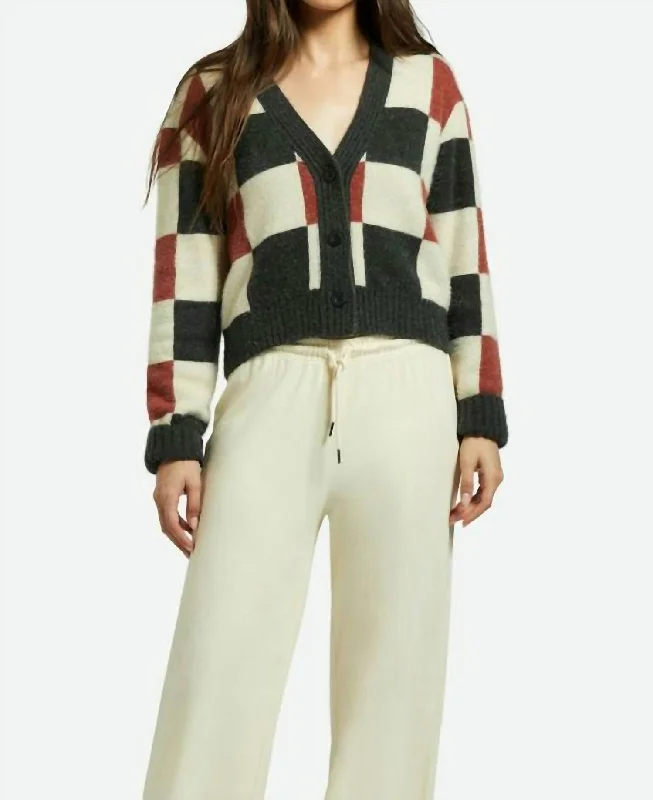 Rivington Crew Cardigan In Multi Color Hip Women's Urban