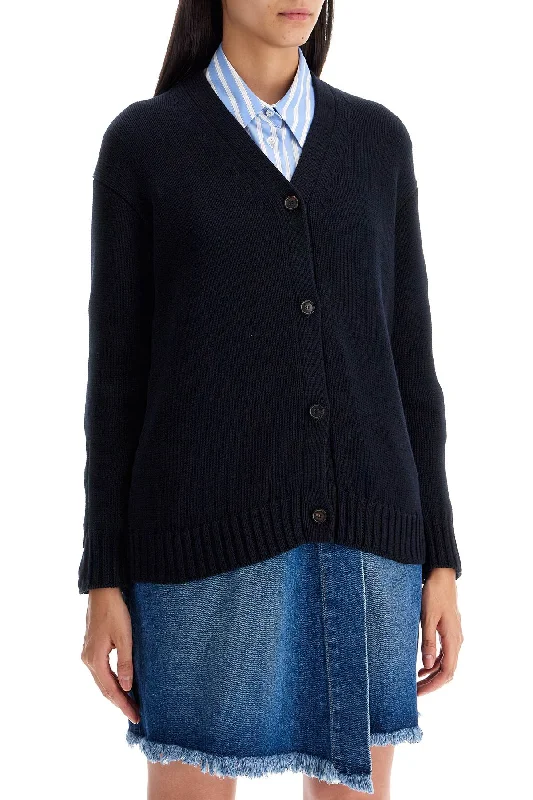 S Max Mara Cotton Knit Cardigan Sweater Earthy Women's Hemp - based