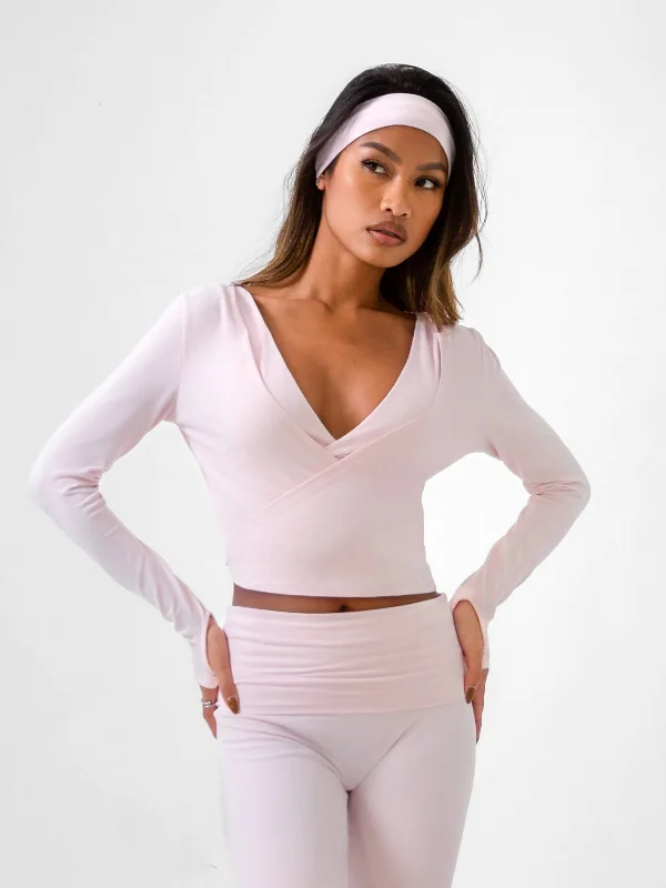 Reform Wrap Top - Ballet Pink Elegant Women's Formal 