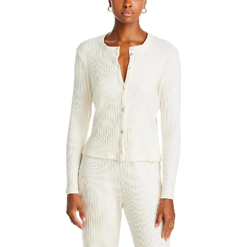 Womens Tencel Buttons Cardigan Sweater Traditional Women's Wool