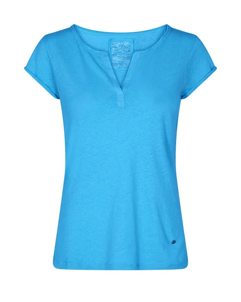 Mos Mosh Blue Aster Crop Tee - Short Sleeved Country