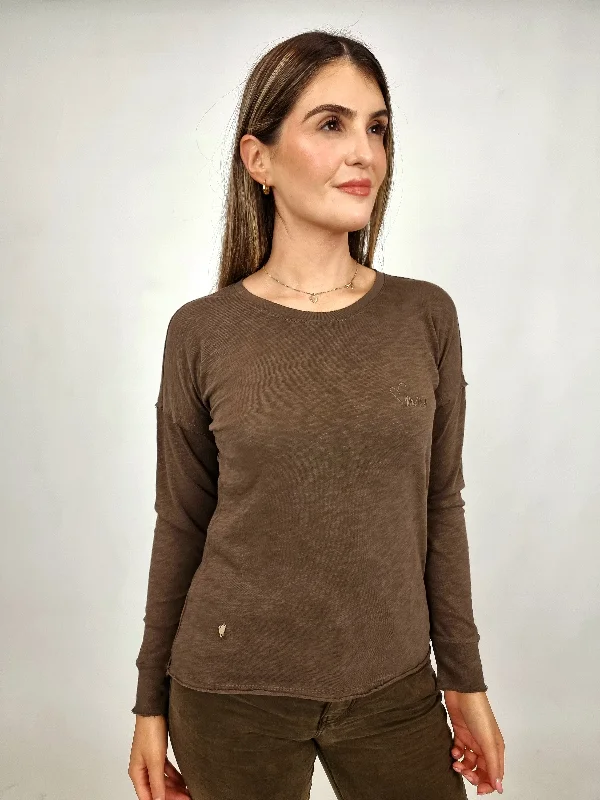 Mos Mosh Slate Black Glory O-LS Tee Confident Women's High - fashion