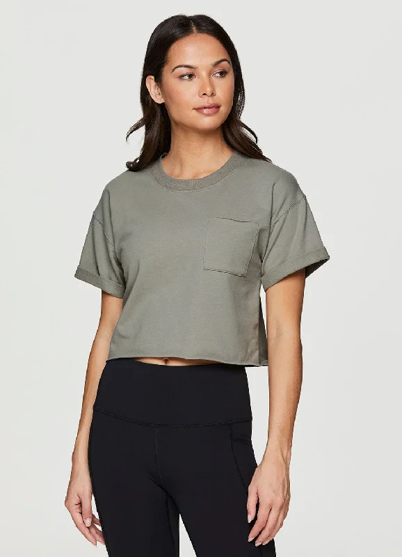 Organic Cotton Everyday Cropped Tee Relaxed Women's Beachy