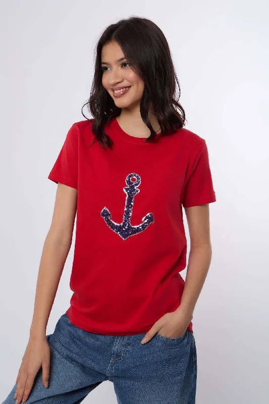 Women Shirt - Red Youthful Women's Anime - inspired