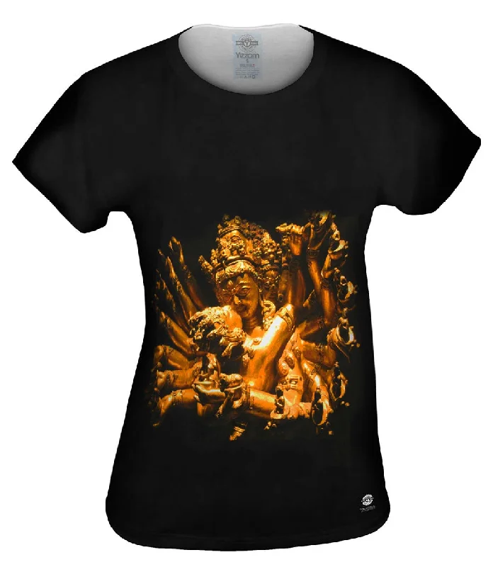 "Gold Love God Statue" Trendy Women's 