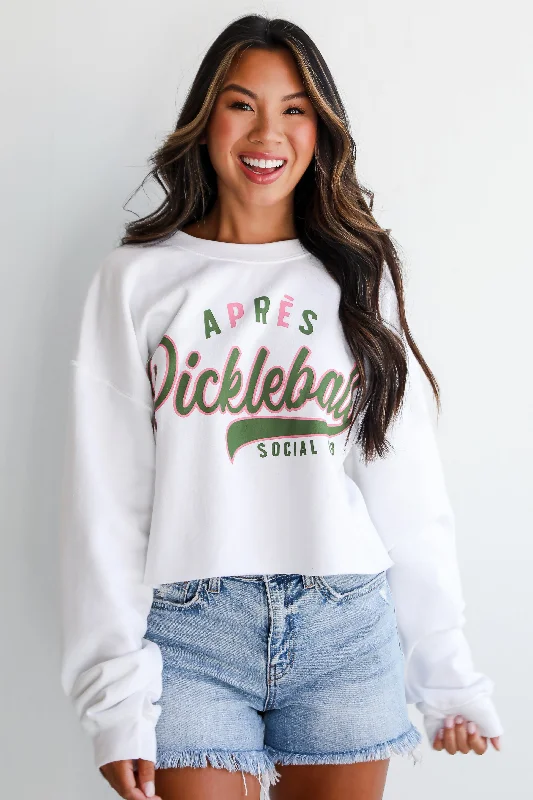 FINAL SALE - Après Pickleball Social Club Cropped Sweatshirt Sleek Women's 