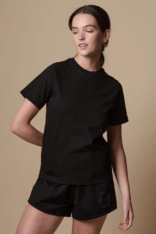 Women's Short Sleeve T Shirt Plastic Free - Black Sporty Women's Athleisure 