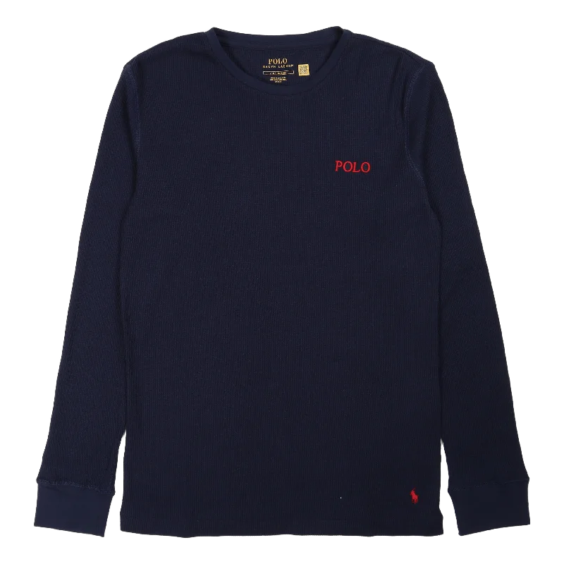 Waffle-Knit Sleep Shirt Cruise Navy Earthy Women's 