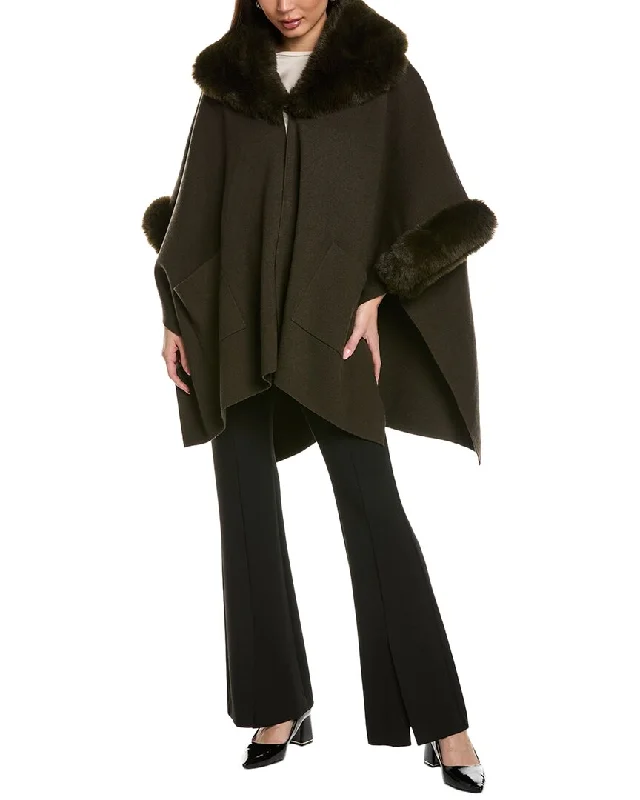 Joseph Ribkoff Poncho Coat Traditional Women's Wool