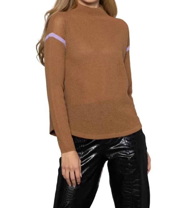 Re-Fine Sweater In Bourbon Artistic Women's Hand - painted