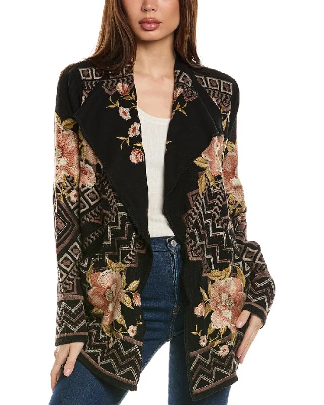 Johnny Was Biya Short Sweater Casual Women's Loose - fitting