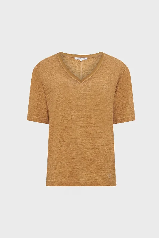 T-shirt Greta Dbt31b251 Camel Cool Women's Distressed