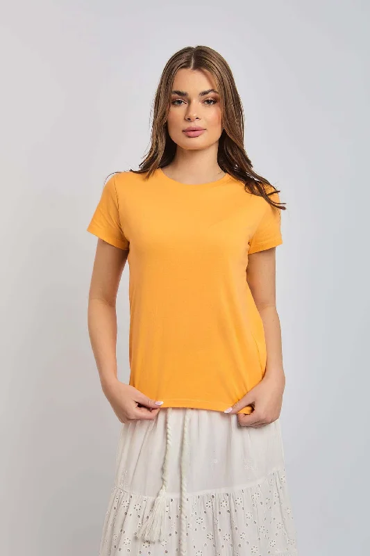 Women Shirt - Orange Confident Women's High - fashion