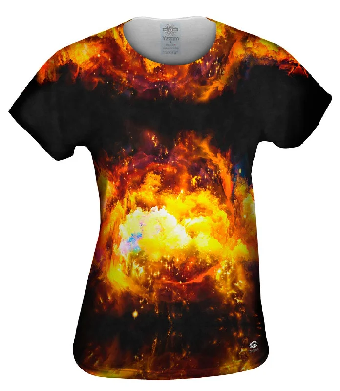 Space Galaxy Nebula Burst Sharp Women's Italian