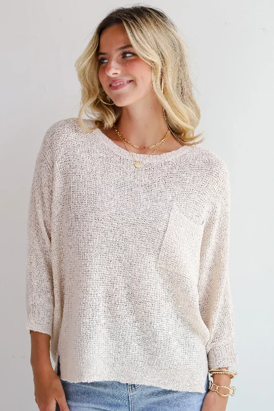 Mood Setter Lightweight Knit Sweater Stylish Women's Tropical 