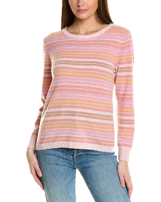 Collaboration Ashley Stripe Cashmere Sweater Sophisticated Women's Tailored
