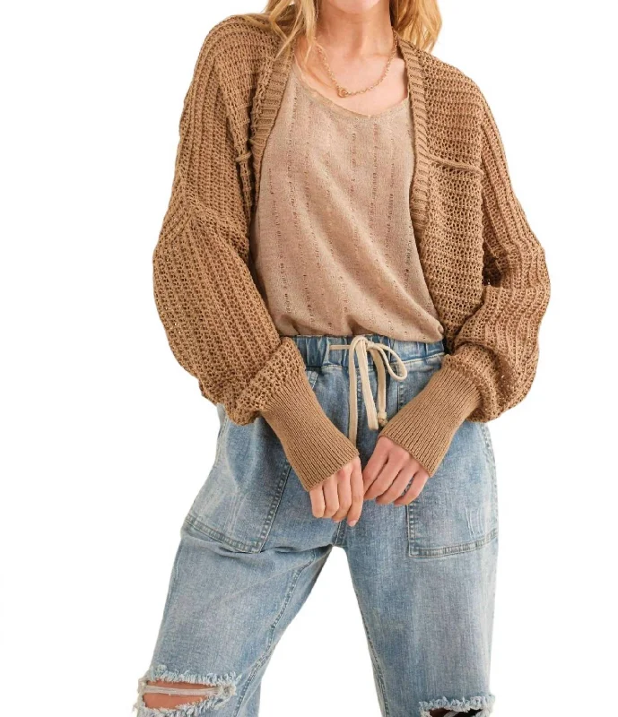 How You Feel Bolero Cardigan In Oak Stylish Women's Neon