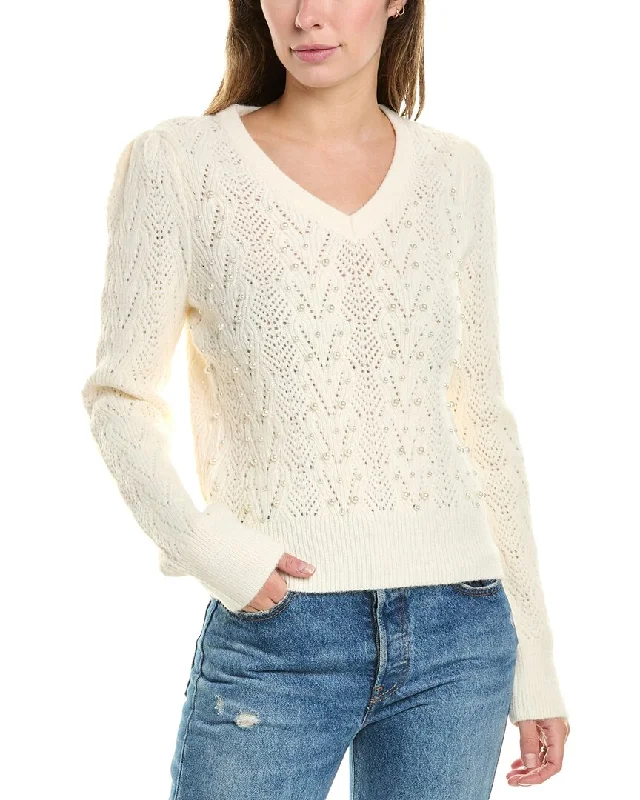 Nanette Nanette Lepore Pearl Bead Sweater Dynamic Women's High - energy