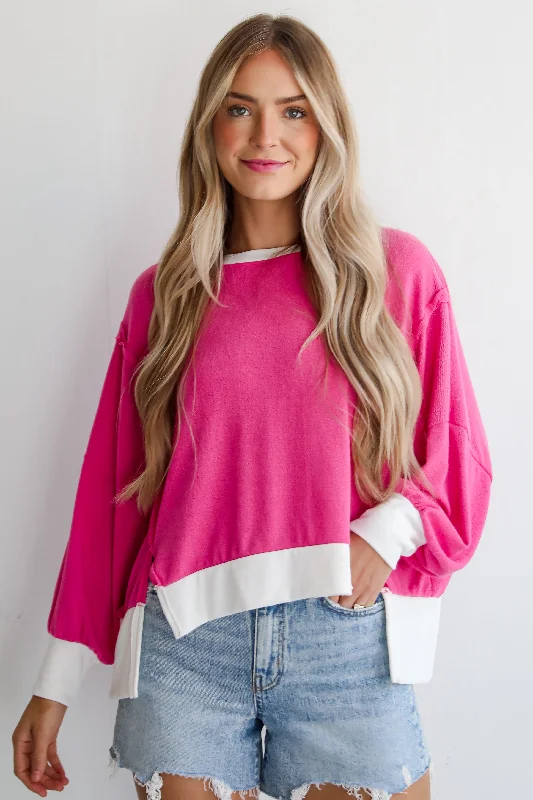 FINAL SALE - Madeline Terry Cloth Top Refined Women's 