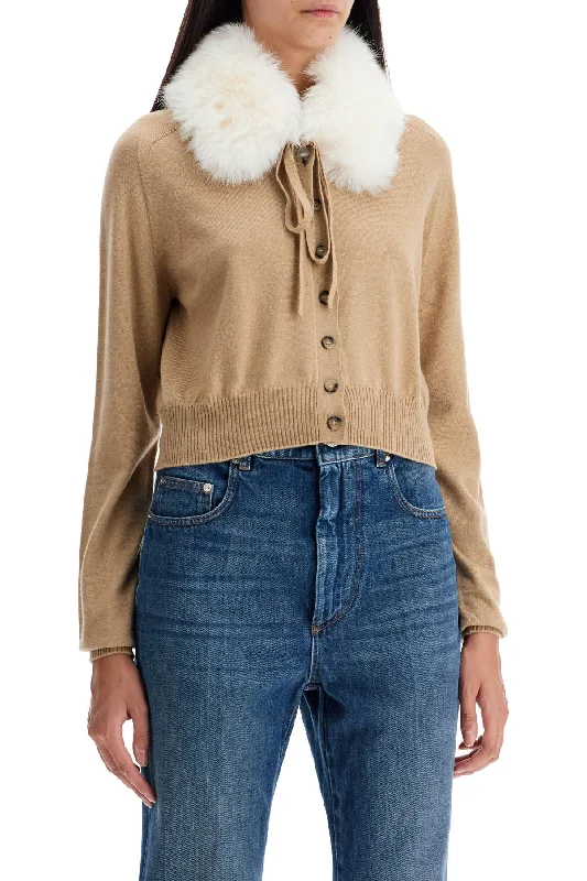 Sportmax Detachable Collar Cardigan Cool Women's Skate