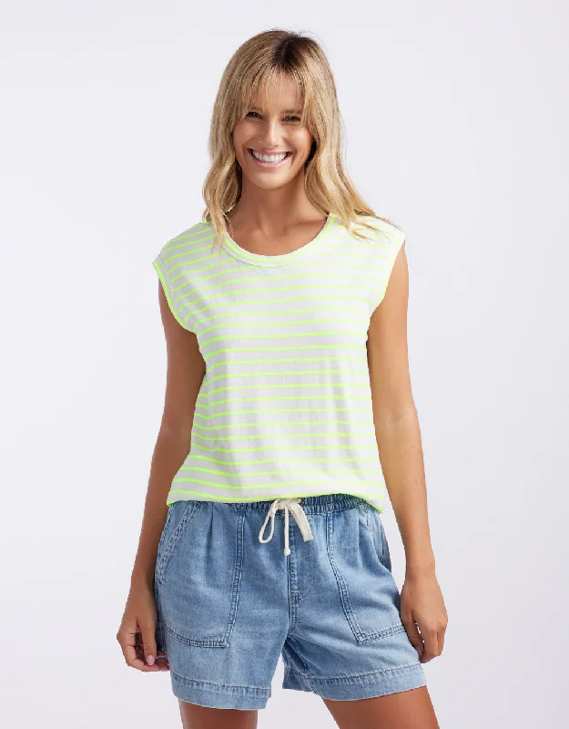 Neon Cali Tank - Neon Yellow Country