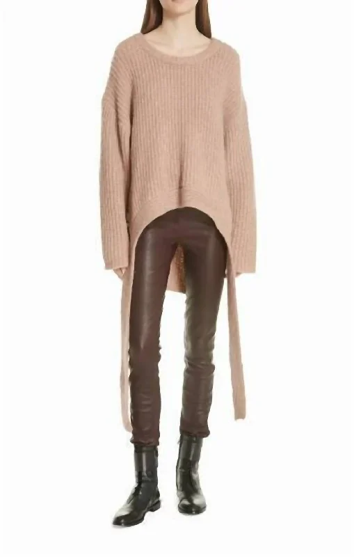 Olympia Merino Wool Blend Oleander Sweater In Pink Refined Women's Classic 