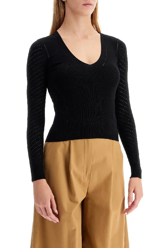 Max Mara Knitted Sweater With Perforated Details ' British Gentlewoman Style