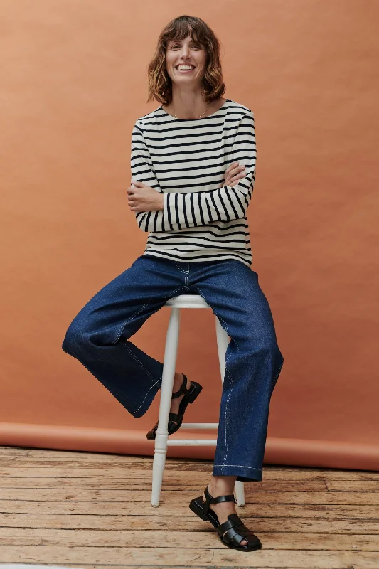 Women's Breton - Ecru/Navy Cozy Women's Winter