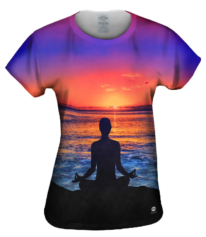 Meditation Haleiwa Hawaii Sunset Trendy Women's Oversized