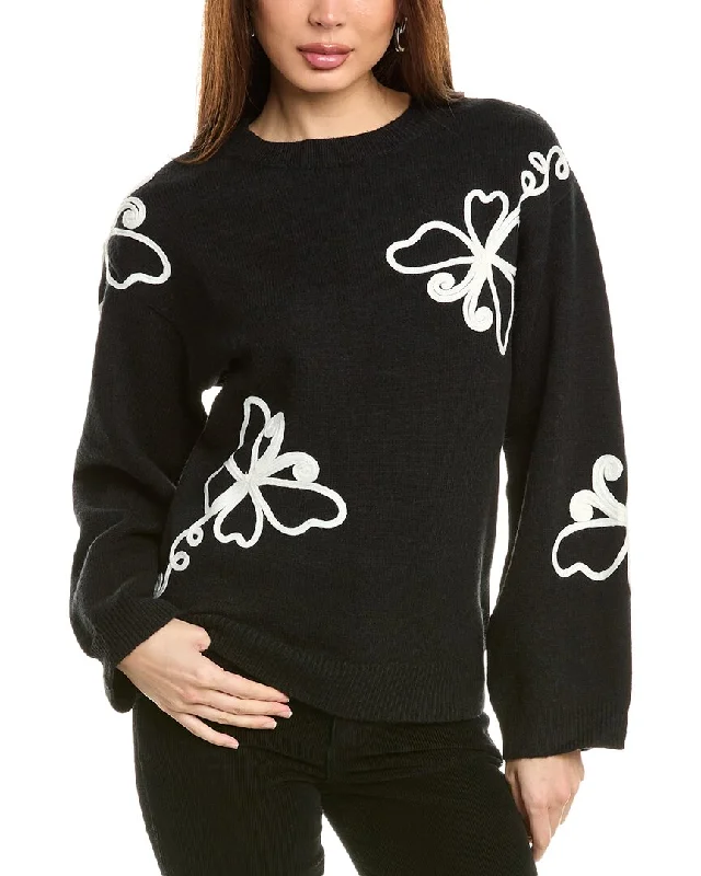 Gracia Embroidered Sweater Compression