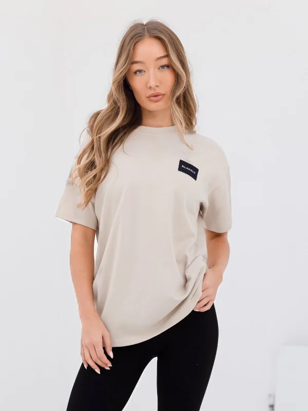 Label Oversized T-Shirt - Bone Youthful Women's Anime - inspired
