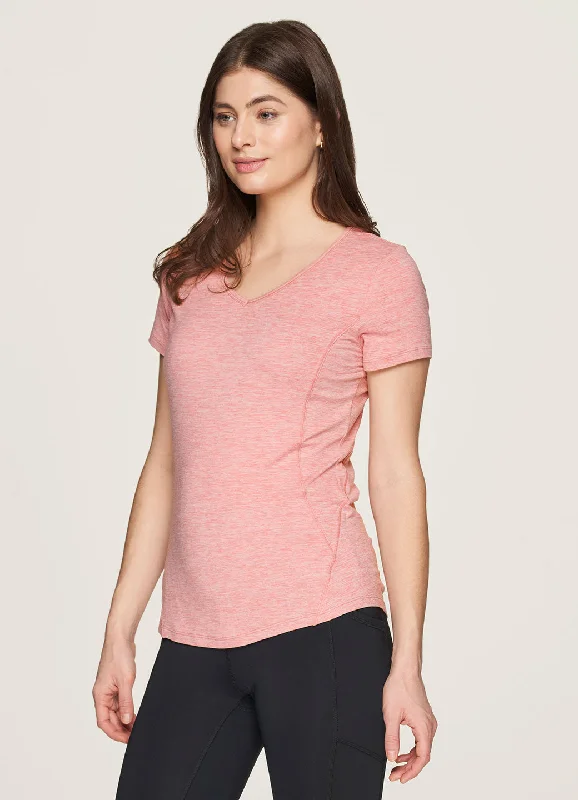 Stratus Super Soft Heathered V-Neck Tee Unique Women's Upcycled
