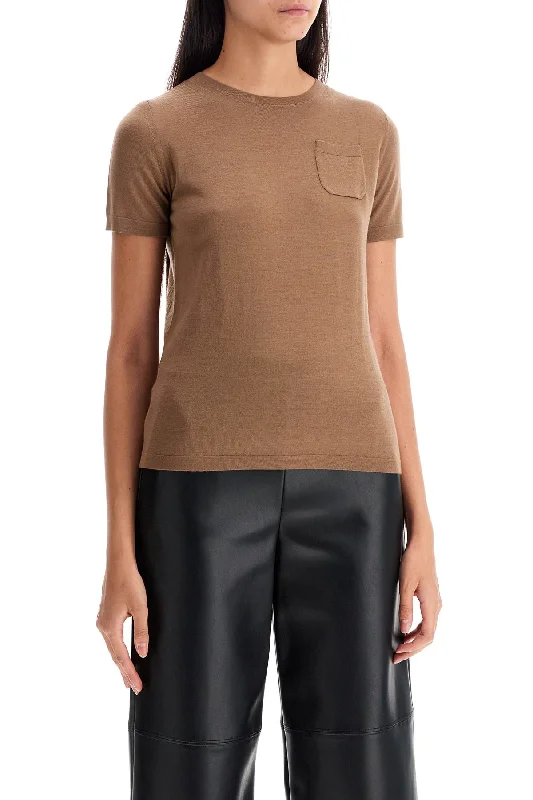 S Max Mara Wool Crewneck T-Shirt Made Of Traditional Women's 