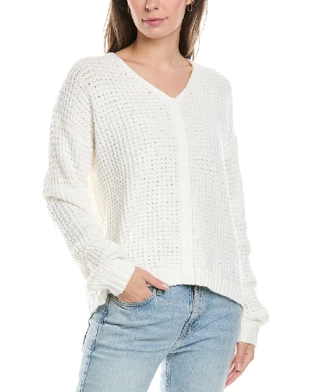 Michael Stars Kelsie V-Neck Sweater British Gentlewoman Style