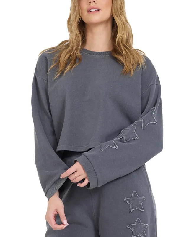 Vintage Havana Garment-Dye Crewneck Pullover Confident Women's High - fashion