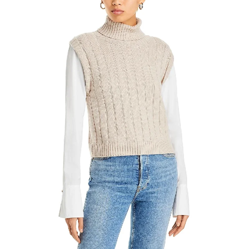 Womens Wool Turtleneck Pullover Sweater Refined Women's Hand - crafted