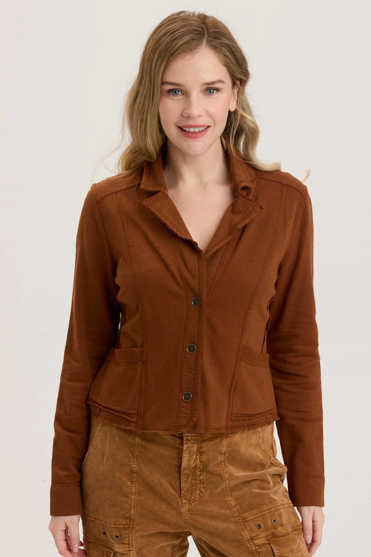 Damia Blazer - Russet Pigment Disco