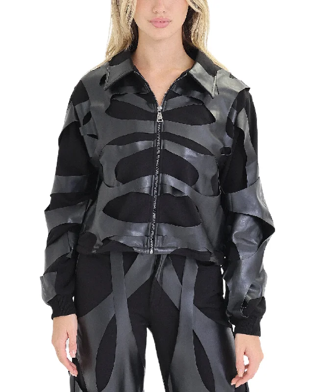 Faux Leather Top garde