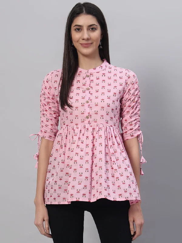Cotton Printed Regular Top Streetwear Style for 