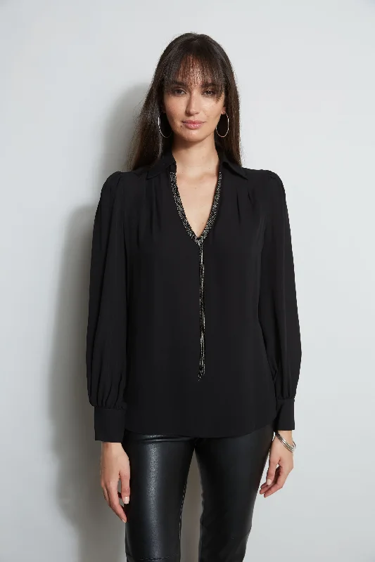 Chain Collar Shirt Traditional Women's 