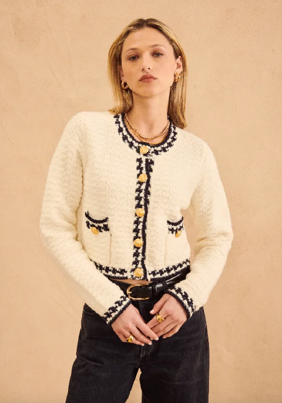 Benedict Cardigan - Preppy Chantilly Classic Women's Tweed