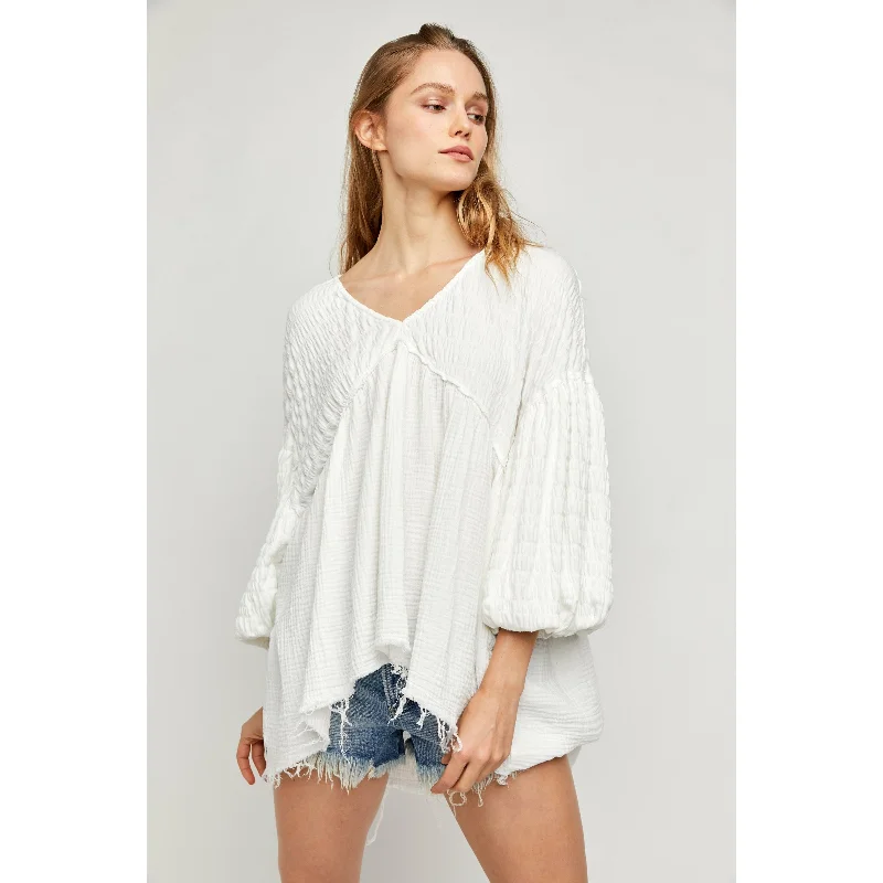 Flower Power Top Feminine Women's Soft 